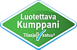 Luotettava kumppani -logo